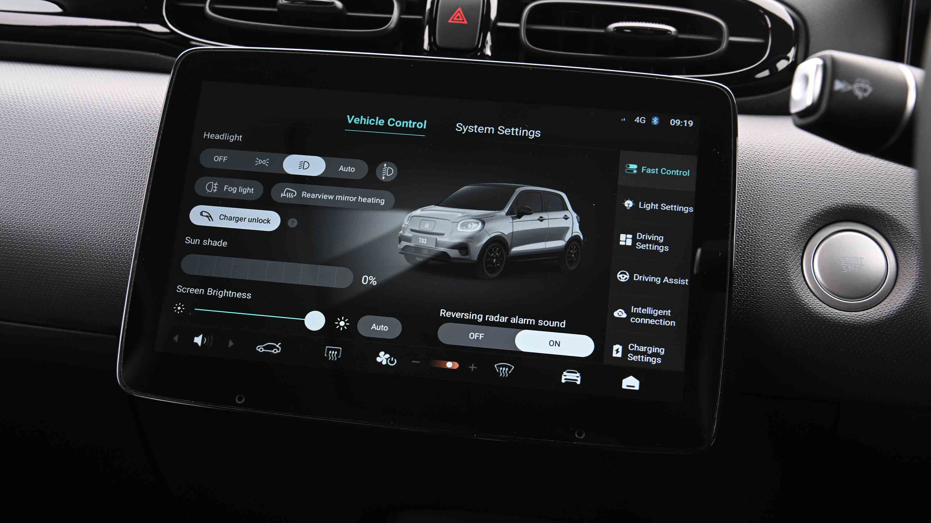 Leapmotor T03 - infotainment