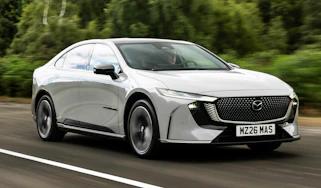 Mazda 6e - silver front 3/4 dynamic