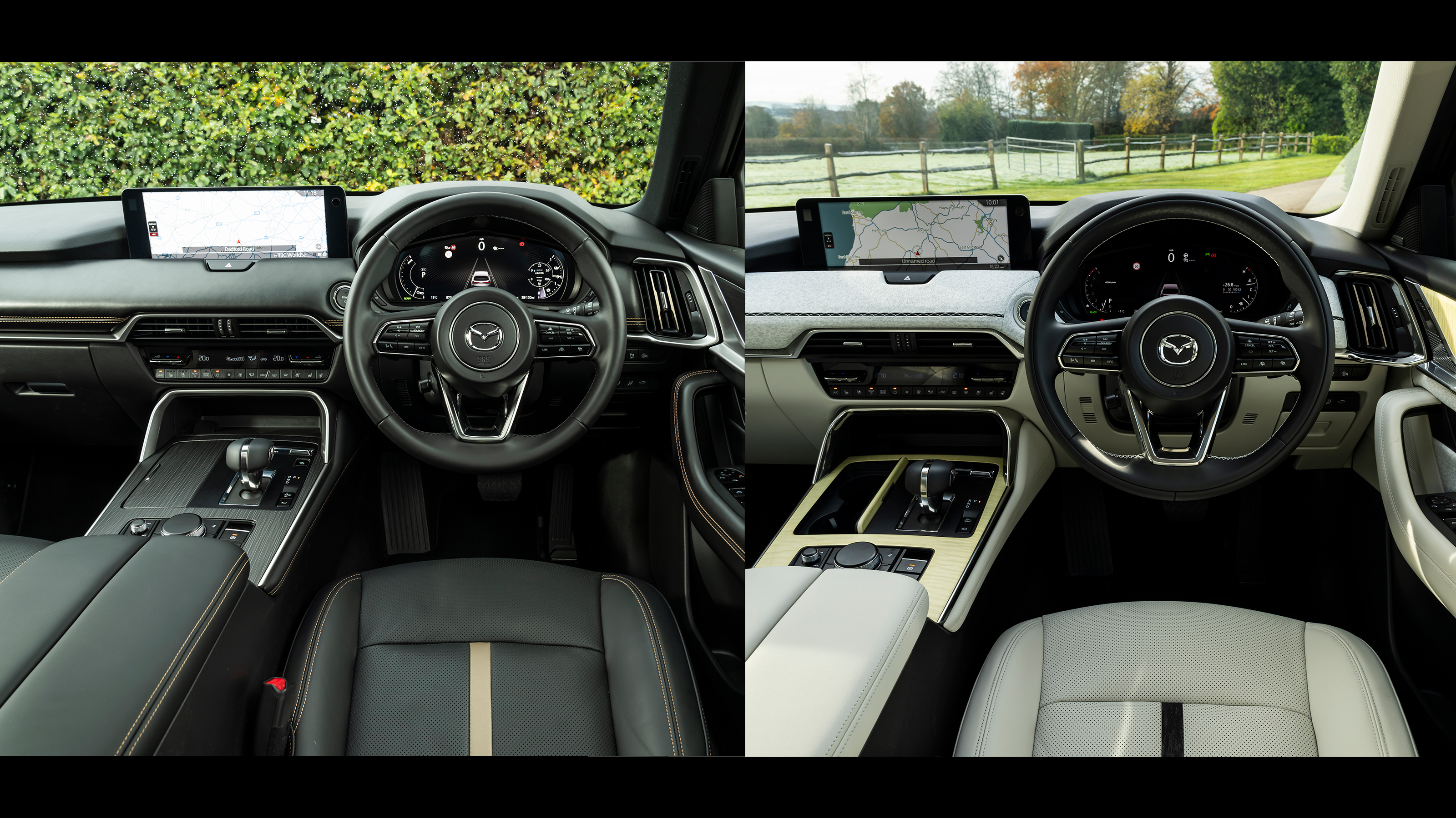 Mazda CX-80 Homura vs Takumi interiors