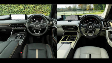 Mazda CX-80 Homura vs Takumi interiors