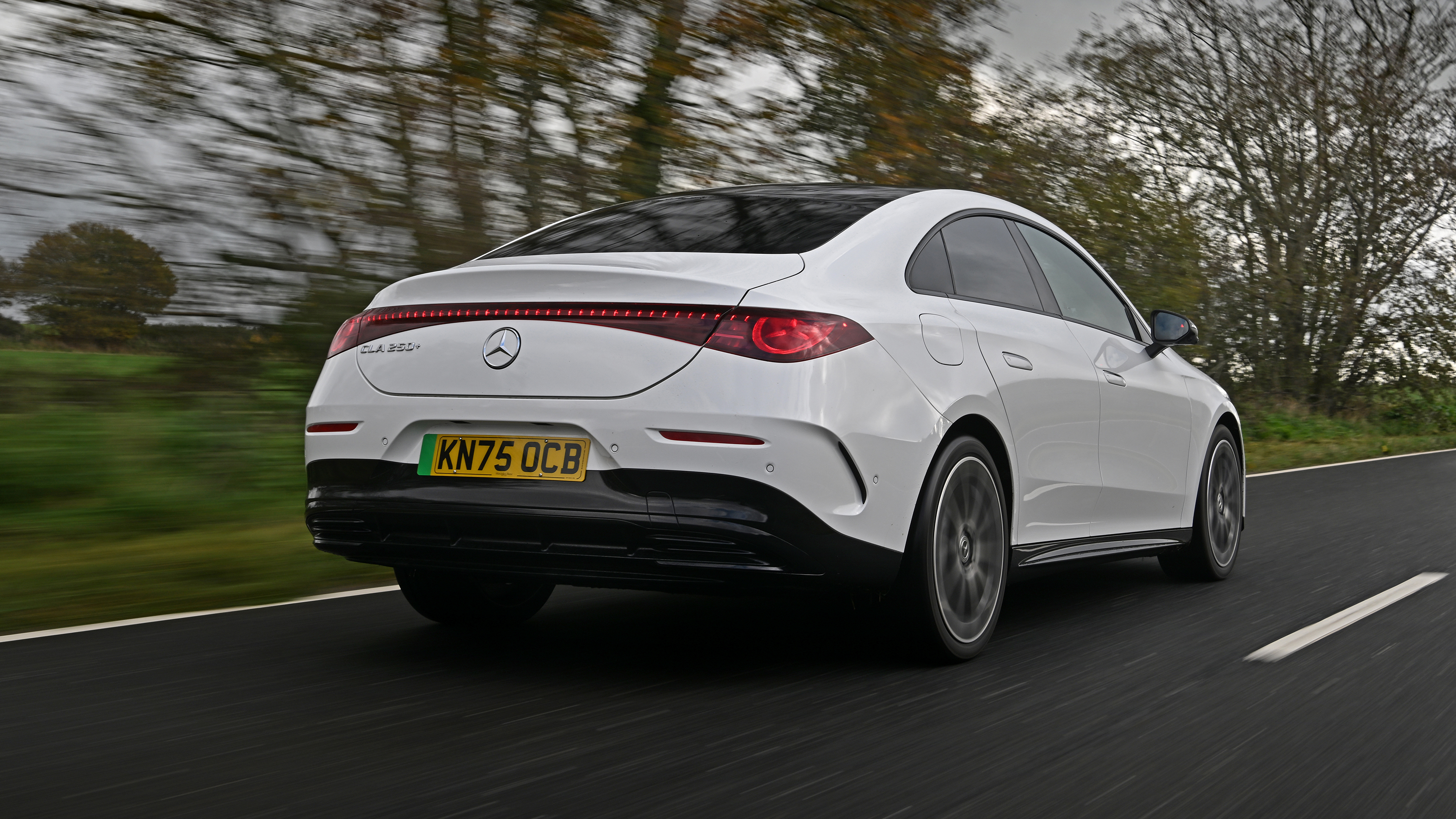 New Mercedes CLA being tested in the UK - rear tracking 