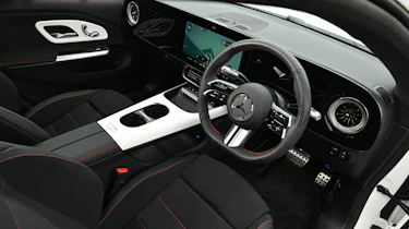 New Mercedes CLA being tested in the UK - front interior
