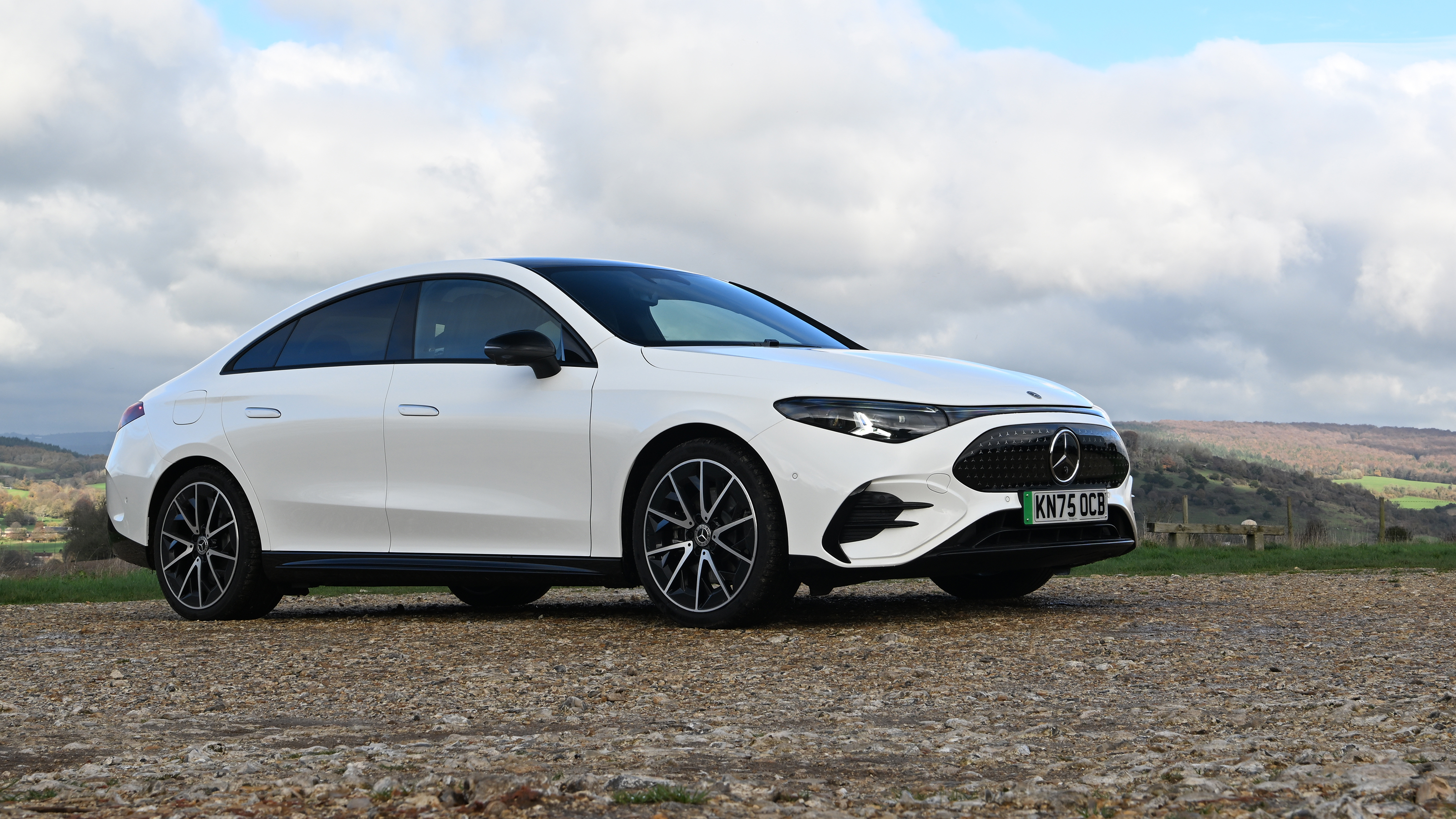 New Mercedes CLA being tested in the UK - front static 