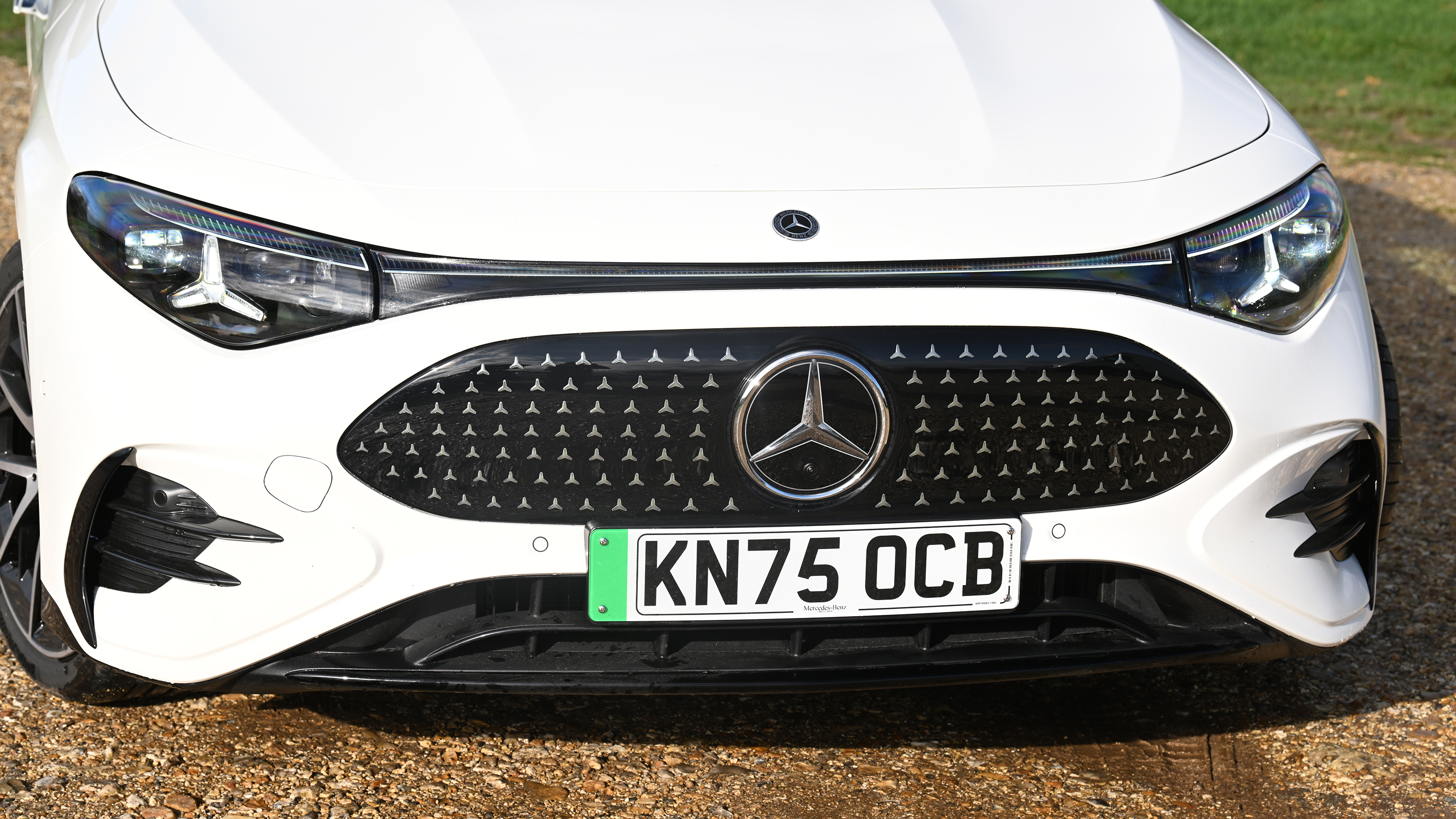 New Mercedes CLA being tested in the UK - grille 