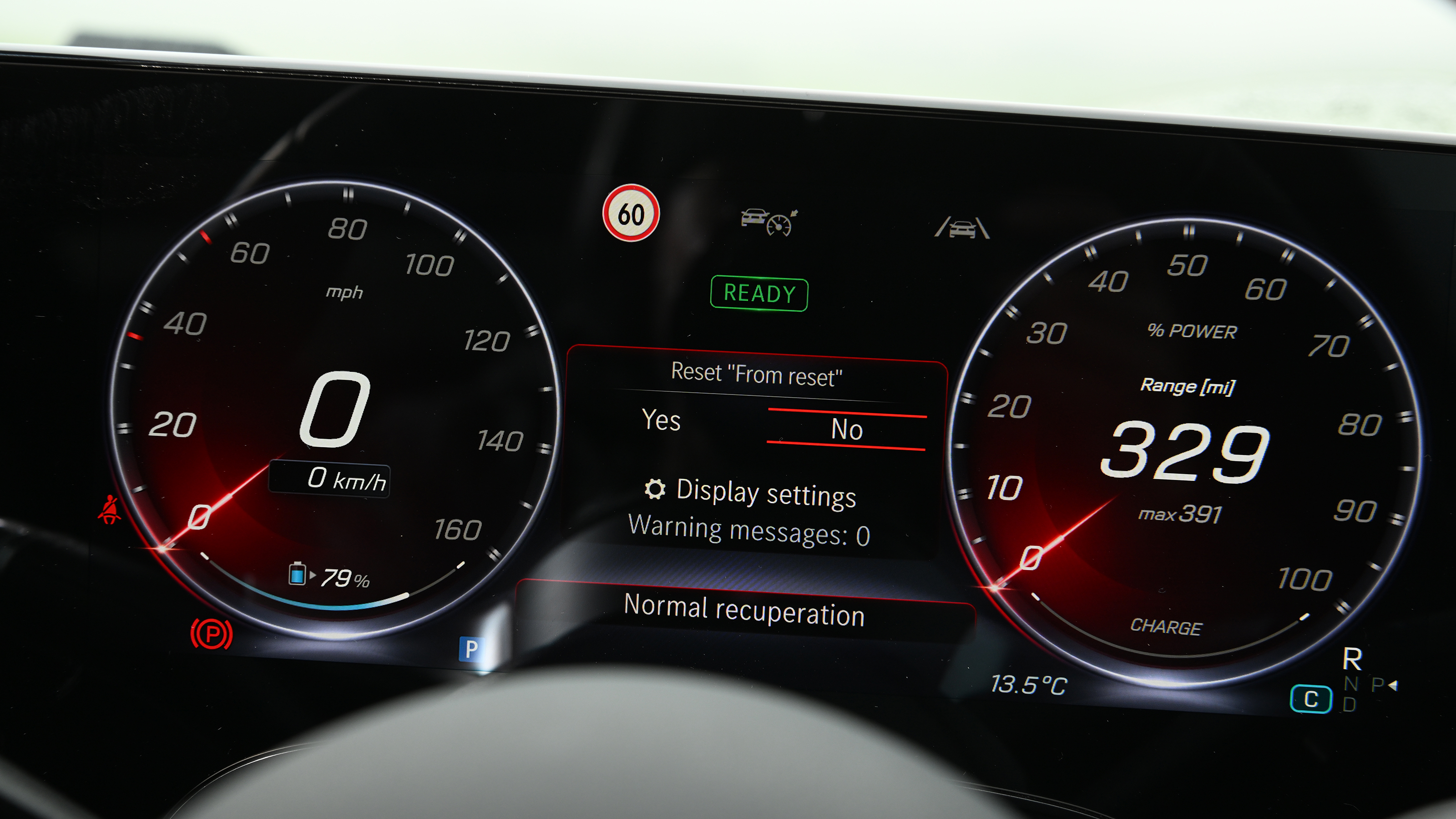 New Mercedes CLA being tested in the UK - digital drivers display 
