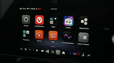 New Mercedes CLA being tested in the UK - infotainment screen