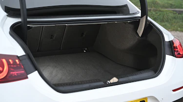 New Mercedes CLA being tested in the UK - boot
