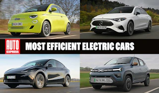 Most efficient electric cars - header image