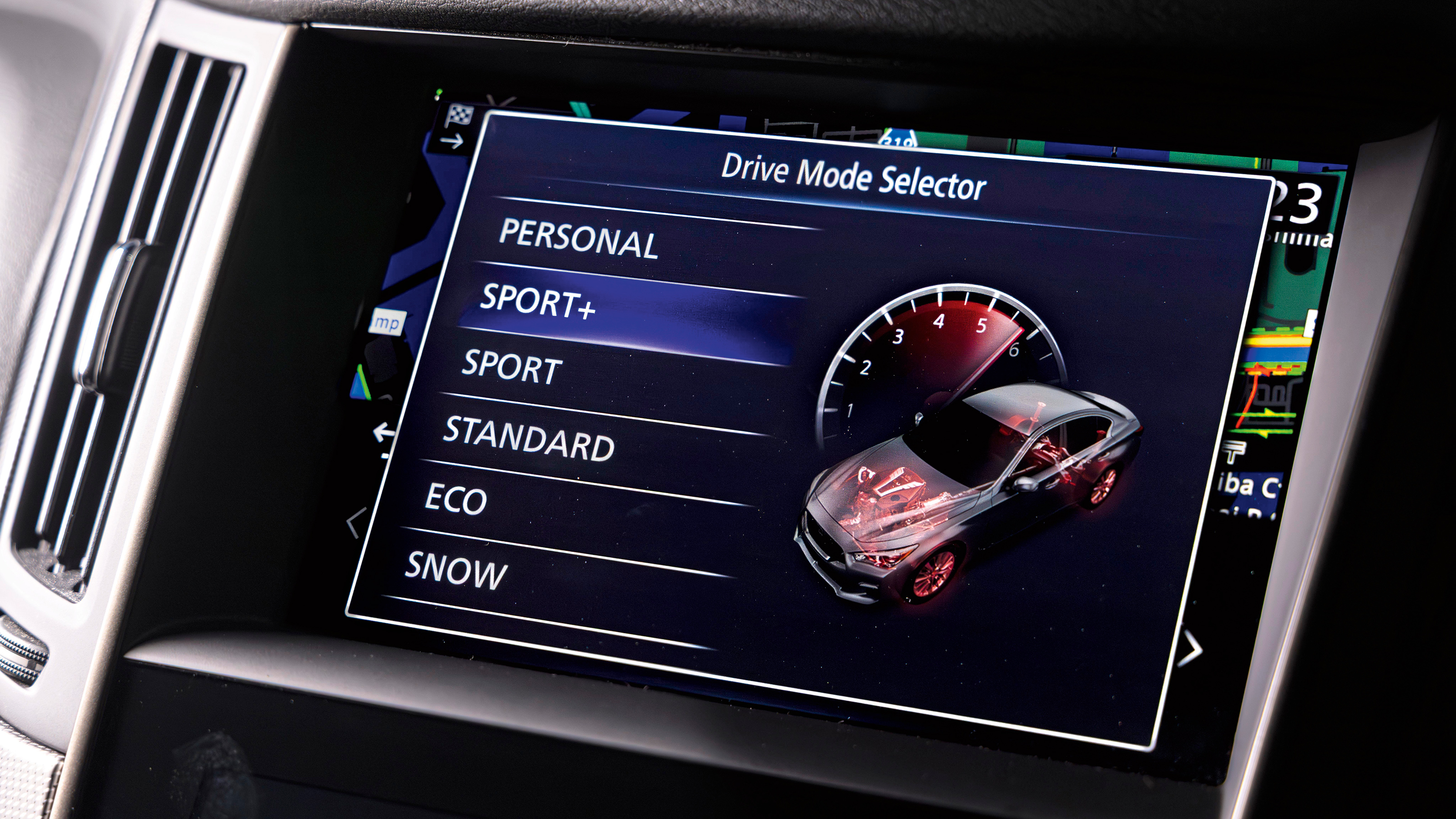 Nissan Skyline Nismo - infotainment screen