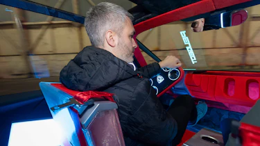 Richard Ingram driving the Peugeot Polygon concept