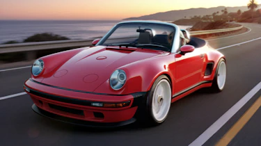 Singer 911 Cabriolet - red front 3/4