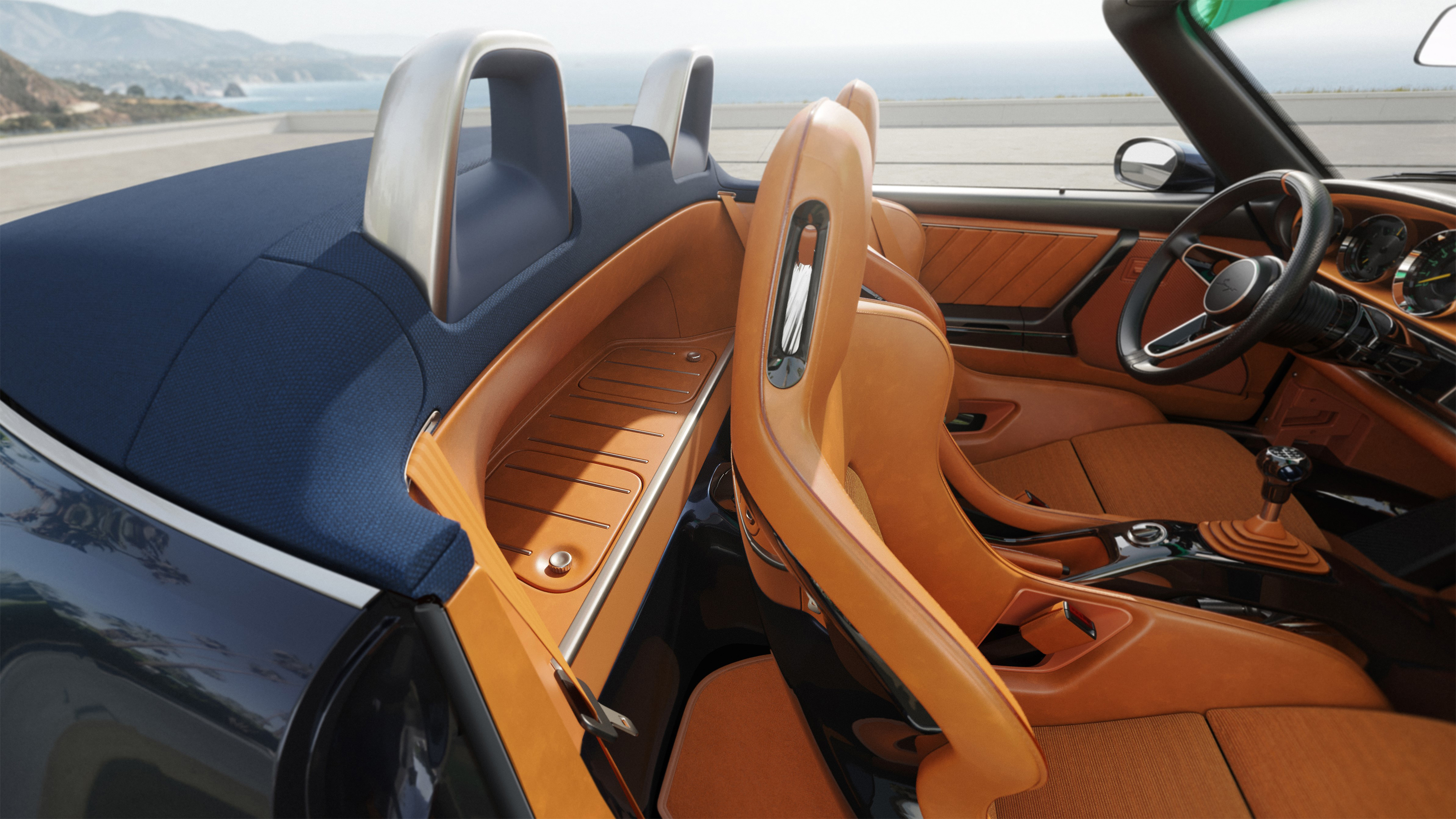 Singer 911 Cabriolet - rear bench