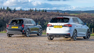 Skoda Fabia 130 vs MINI Cooper S - rear 3/4