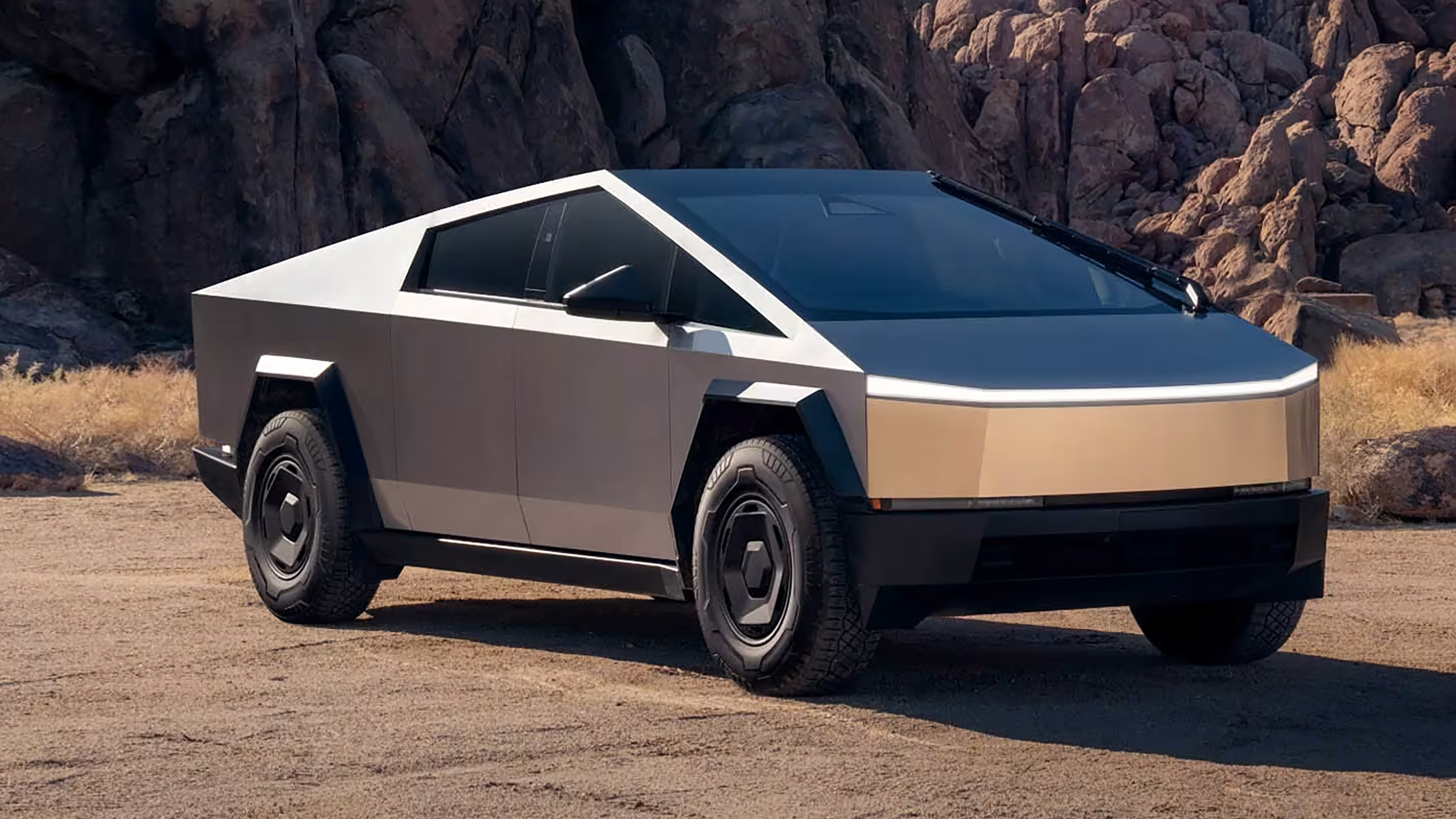 Tesla Cybertruck entry-level - front 3/4