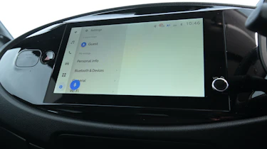 Toyota Aygo X testing in the UK - infotainment screen