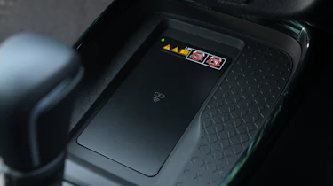 Toyota Aygo X testing in the UK - wireless phone charging pad
