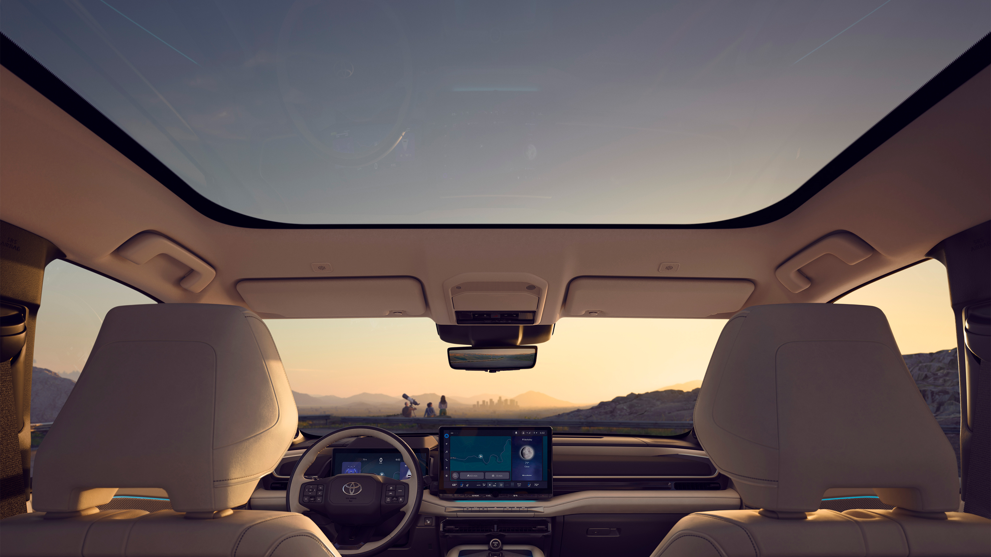 Toyota Highlander BEV - sunroof