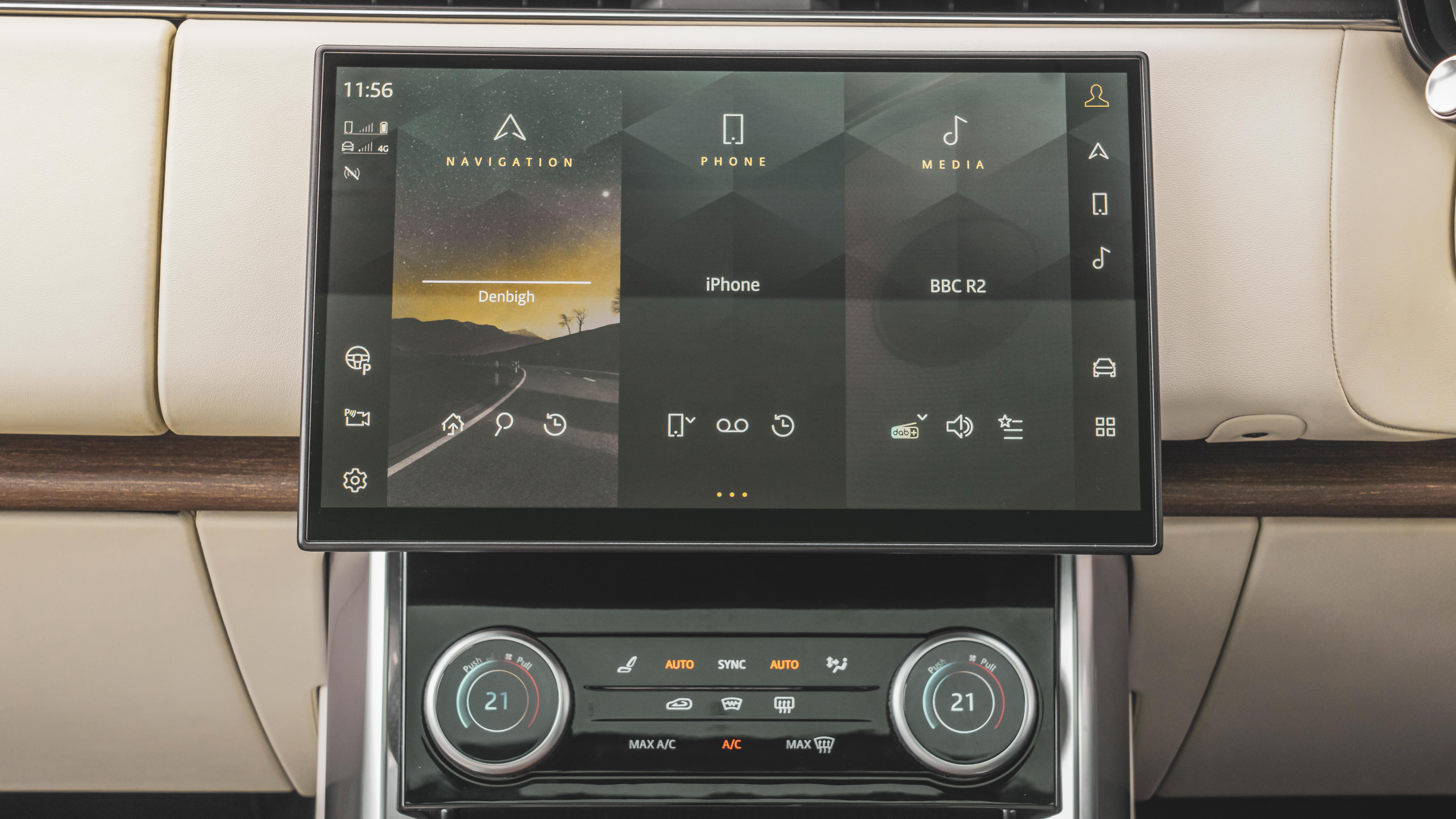 Used Range Rover Mk5 - screen