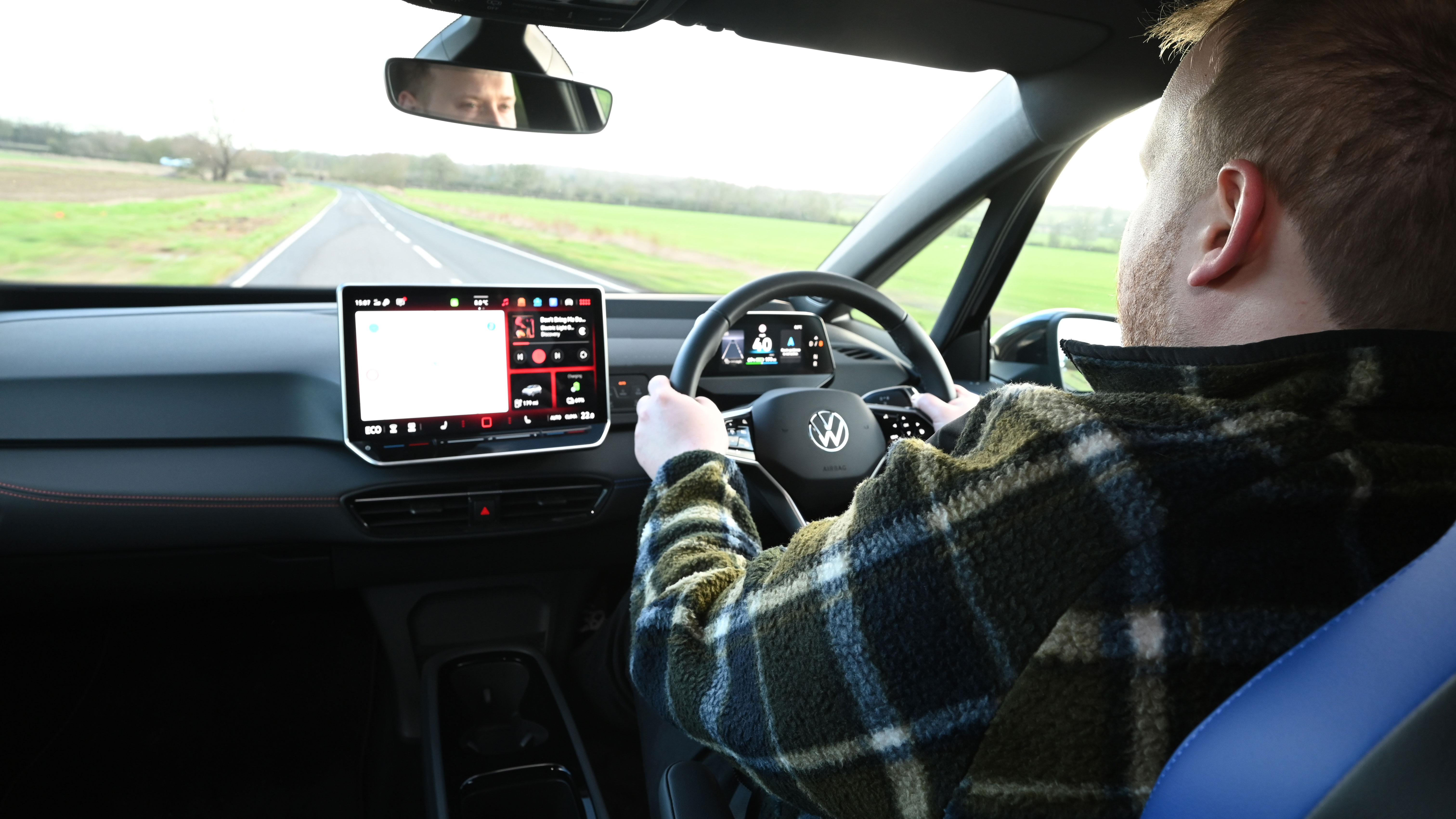 Ellis Hyde driving the Volkswagen ID.3 GTX Fire &amp; Ice