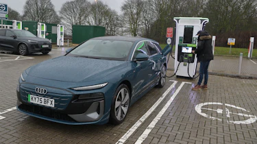 Audi A6 e-tron charging