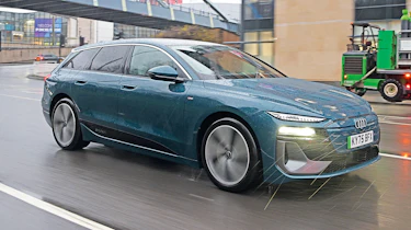 Winter range test - Audi dynamic front angled
