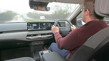 Winter range test - Kia driving