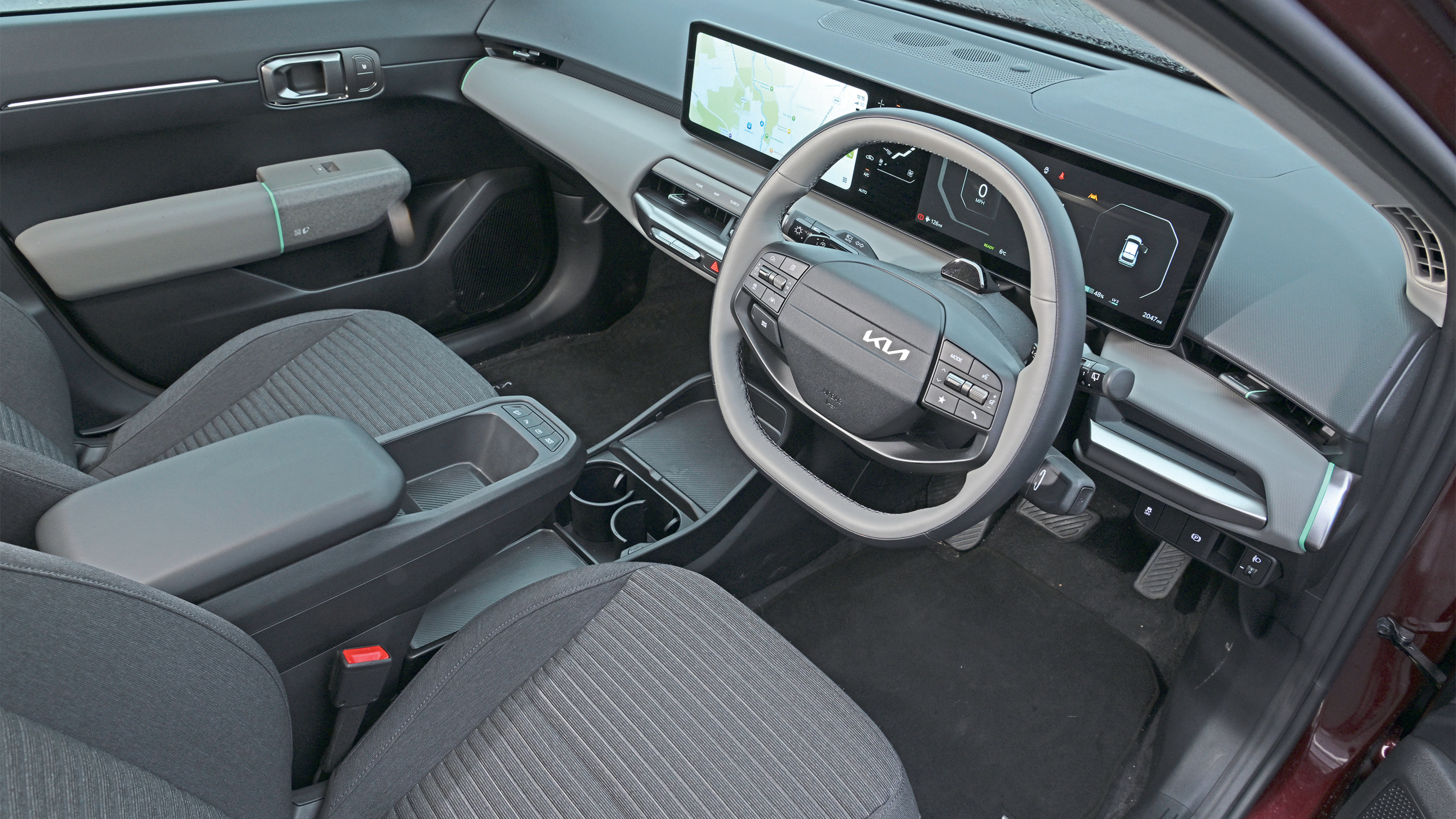 Winter range test - Kia interior