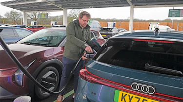 Winter range test - Max charging the Audi