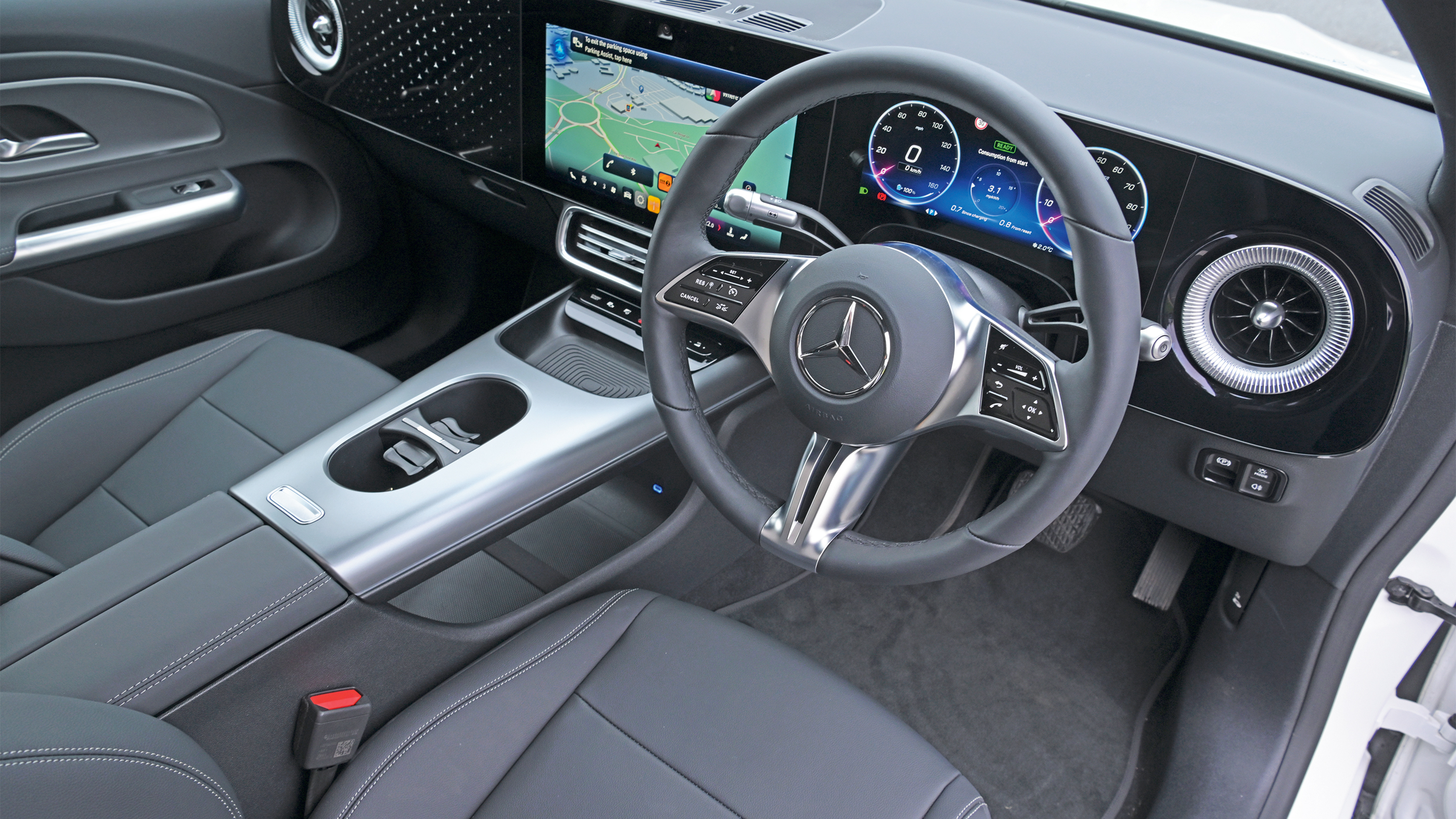 Winter range test - Mercedes interior