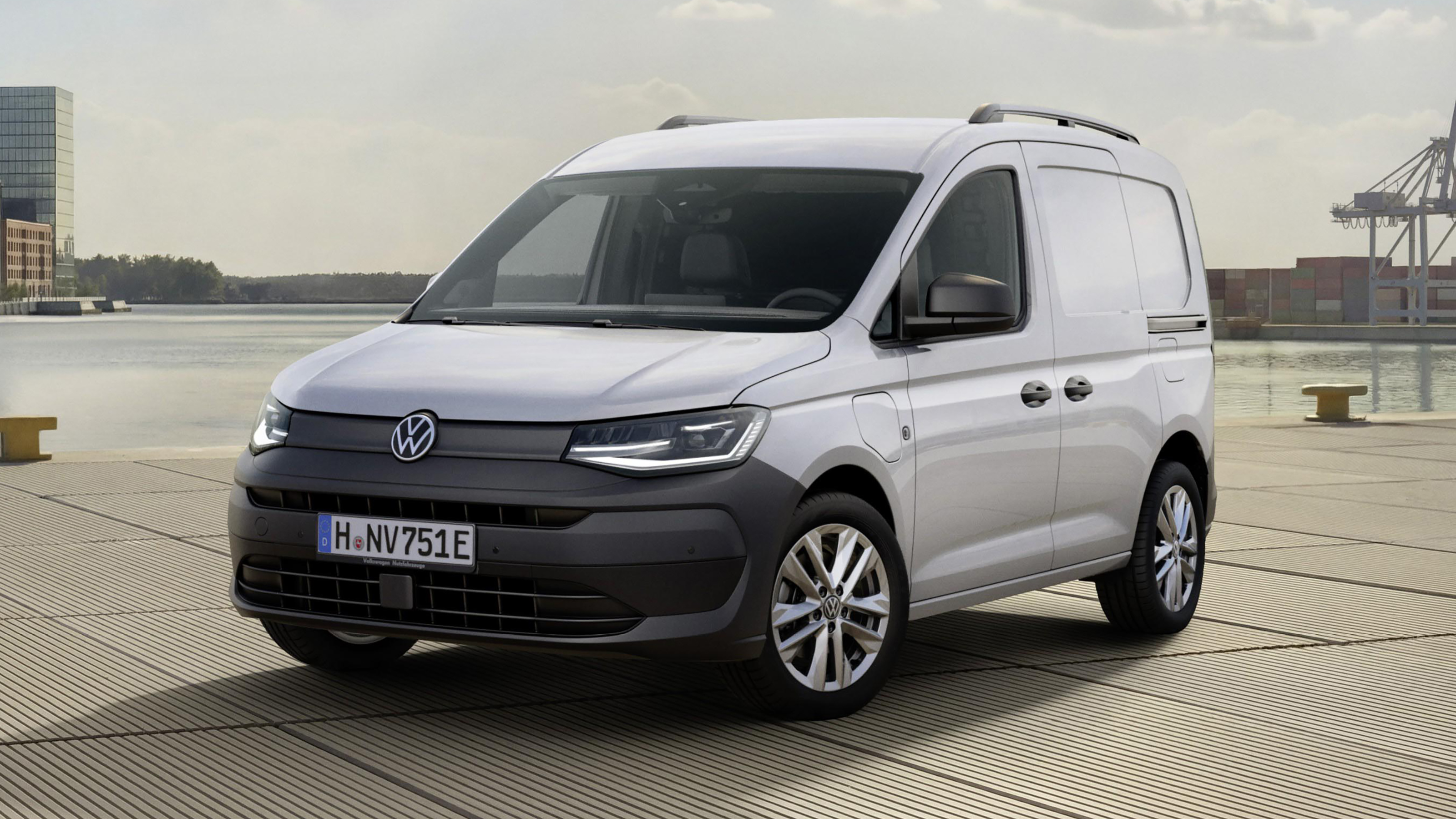 2026 Volkswagen Caddy - white front 3/4