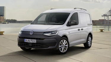 2026 Volkswagen Caddy - white front 3/4