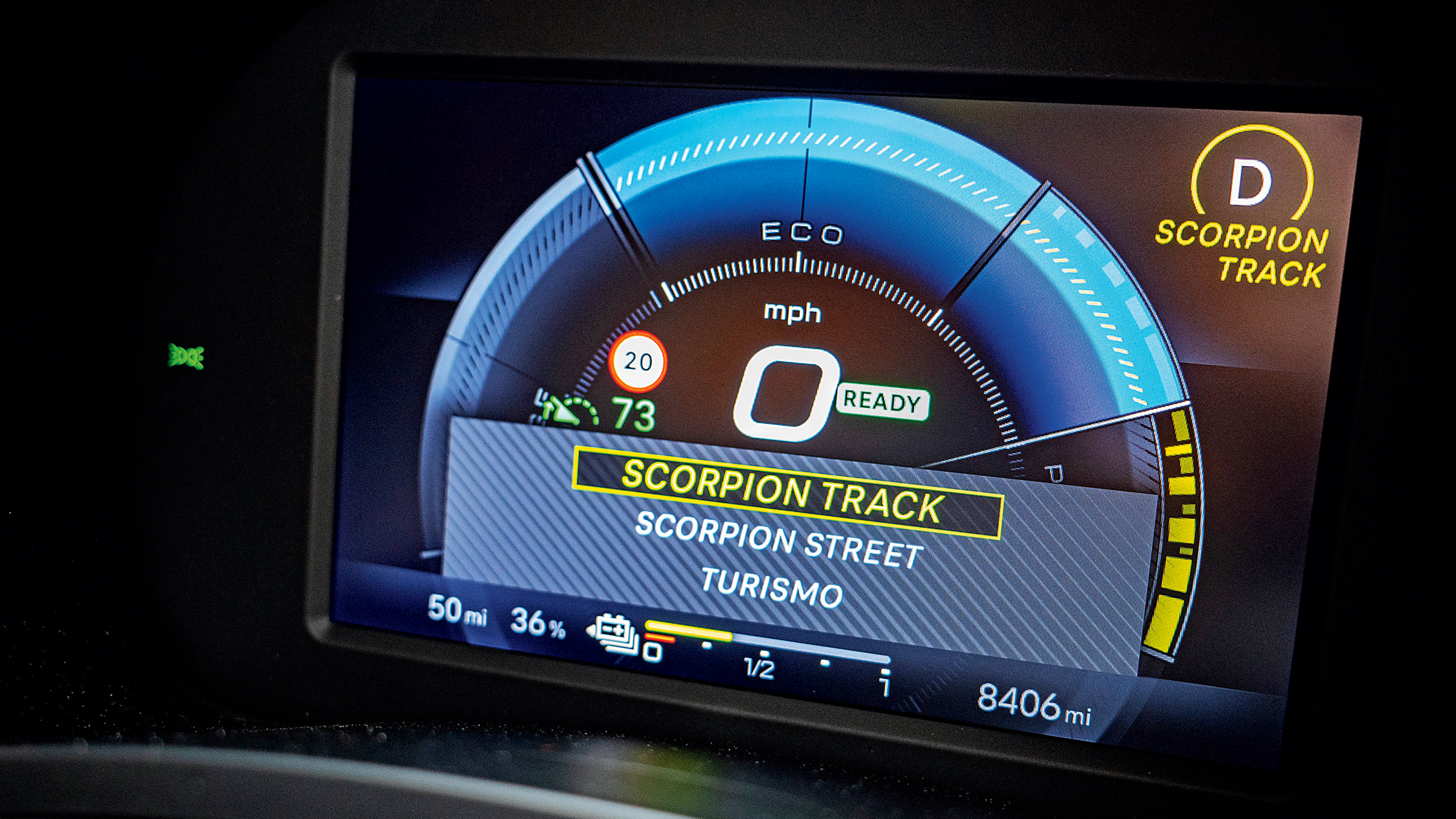 Abarth 600e fleetwatch - sport mode
