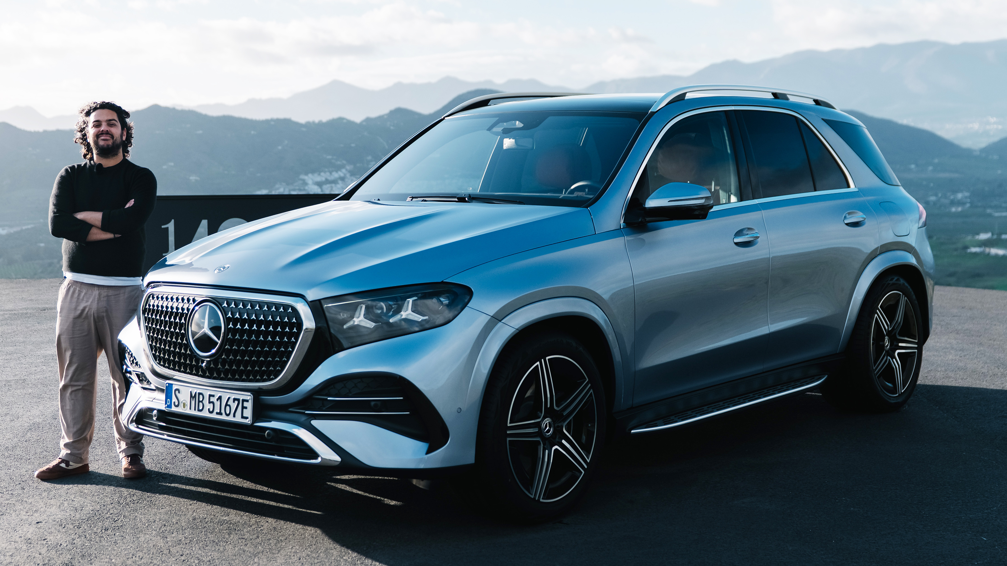 Jordan Katsianis with the Mercedes GLE