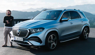Jordan Katsianis with the Mercedes GLE