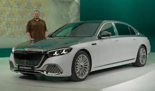Ellis Hyde with the Mercedes-Maybach S-Class