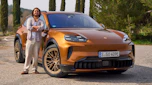 Jordan Katsianis with the Porsche Cayenne Electric