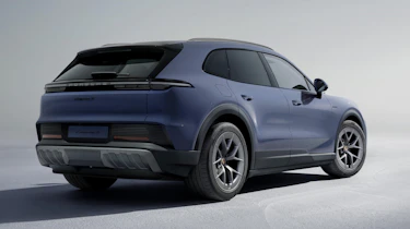Porsche Cayenne Electric S - studio rear 3/4