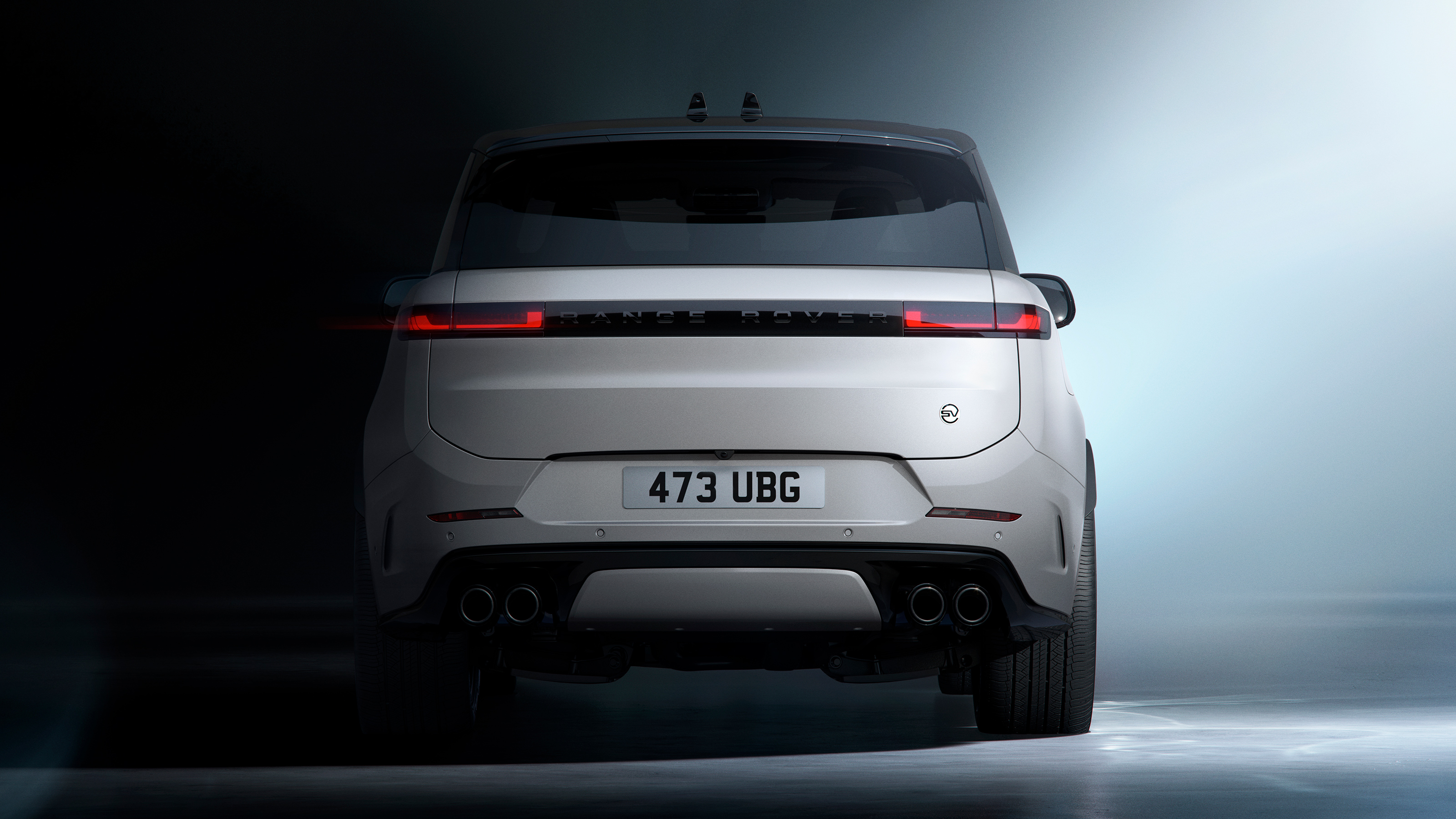 Range Rover Sport SV Ultimate white rear