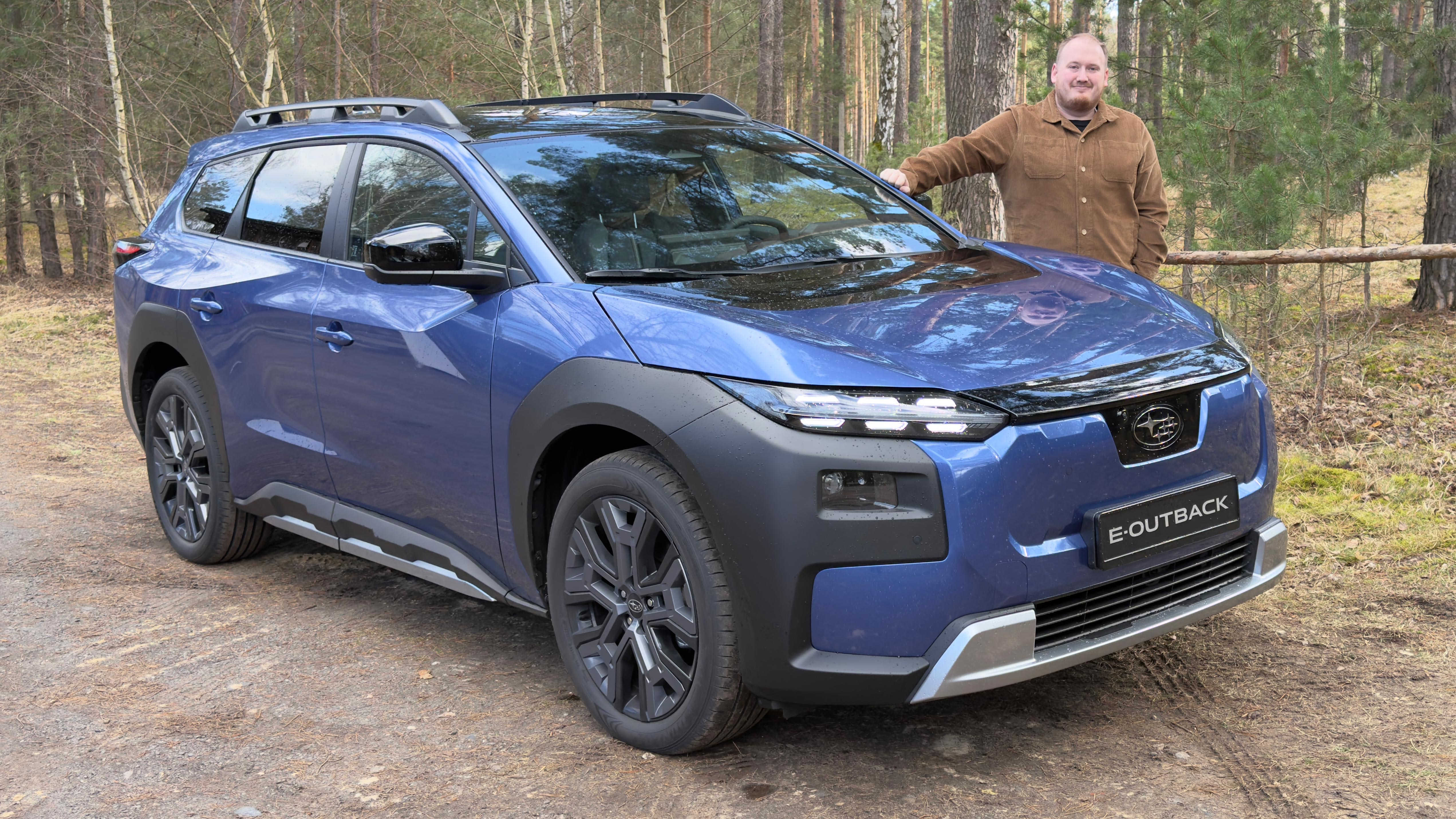 Ellis Hyde with the Subaru E-Outback