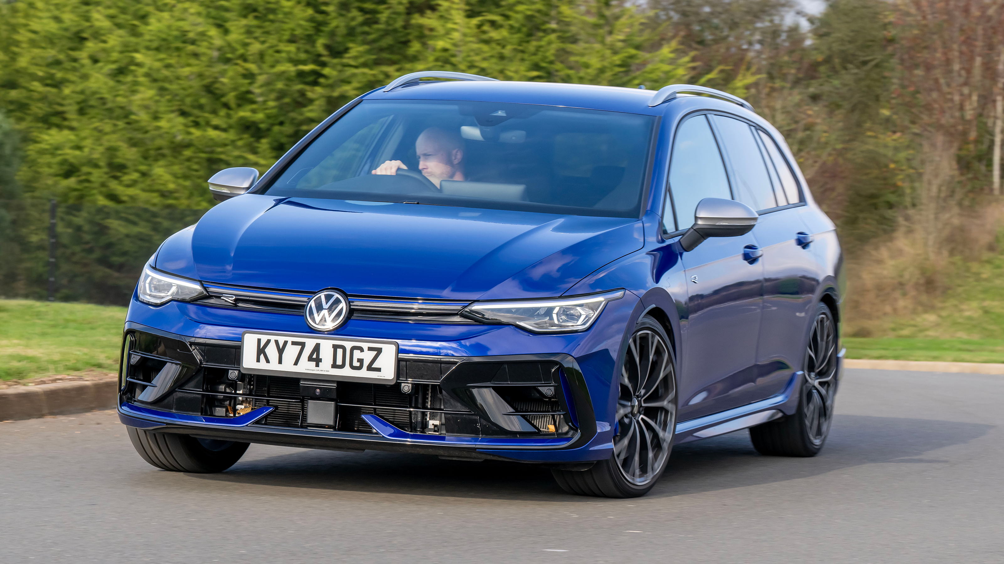 VW Golf R Estate - front cornering