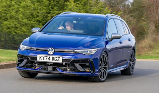 VW Golf R Estate - front cornering