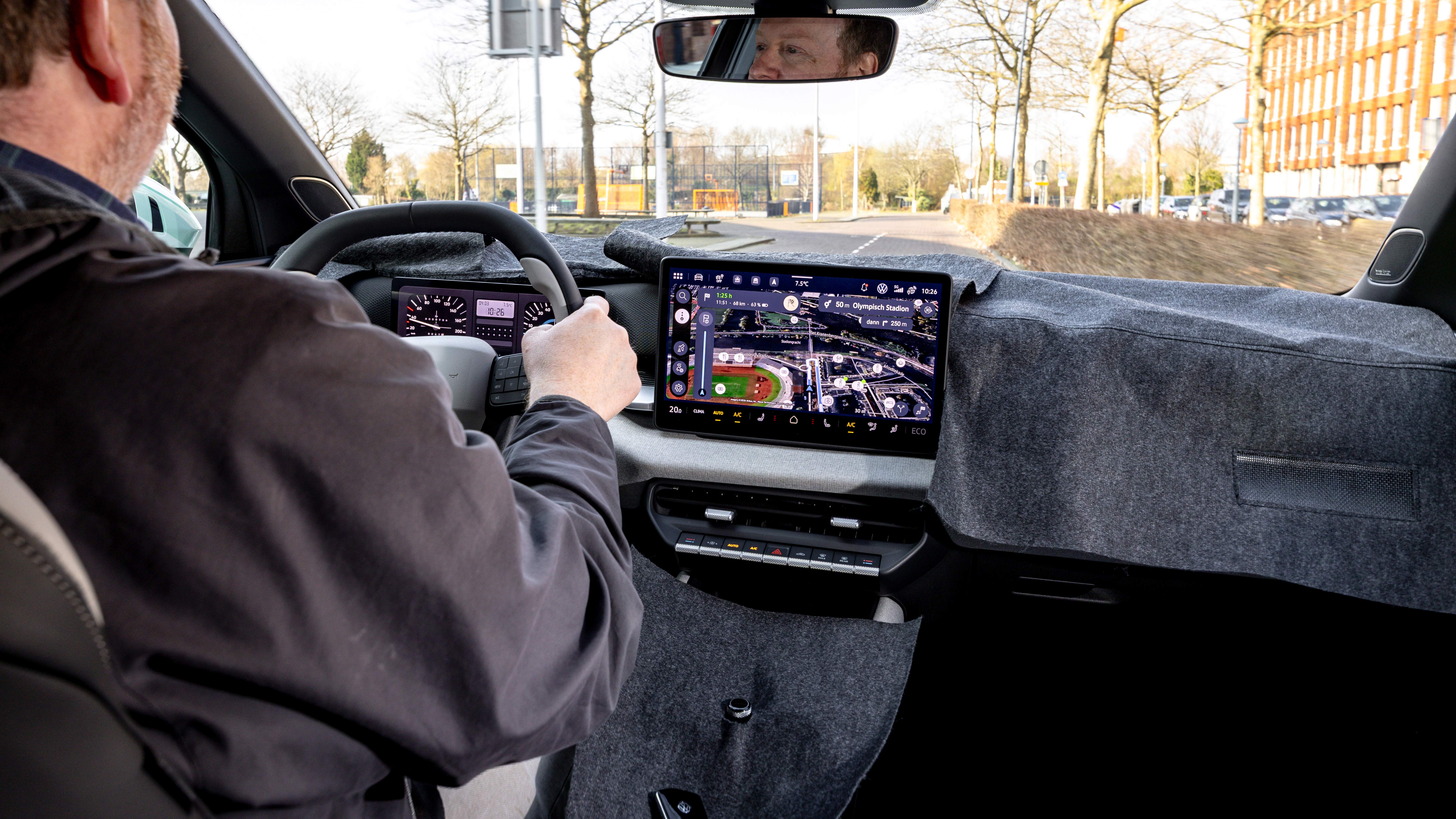 Pete Baiden driving the Volkswagen ID. Cross prototype
