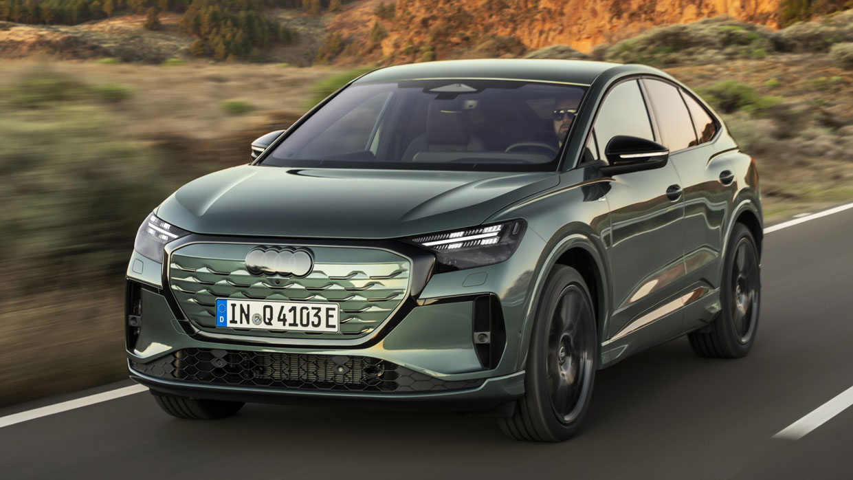 Audi Q4 Sportback e-tron facelift - front action