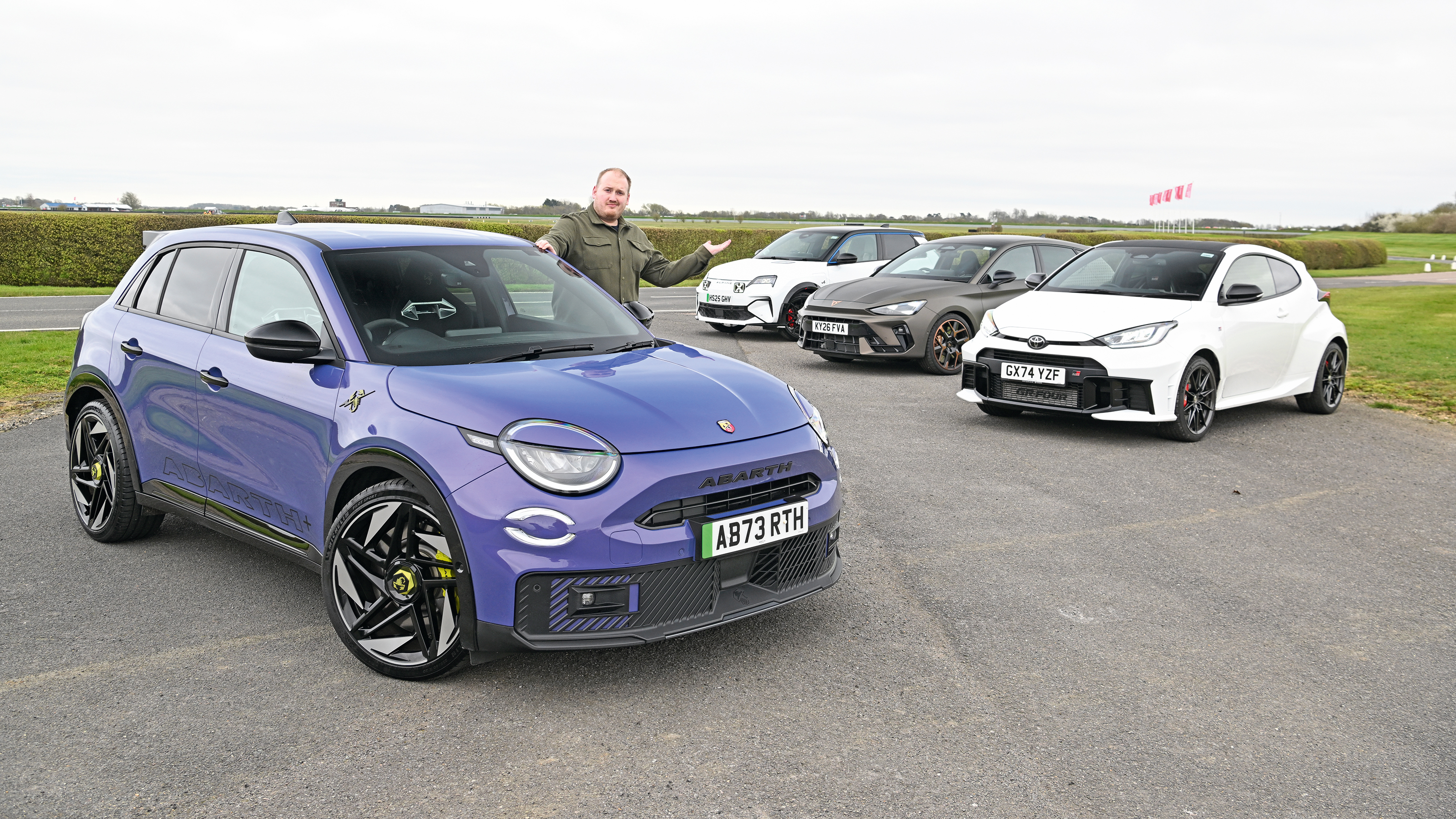 Abarth 600e Scorpionissima - hot hatch header