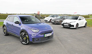 Abarth 600e Scorpionissima - hot hatch header