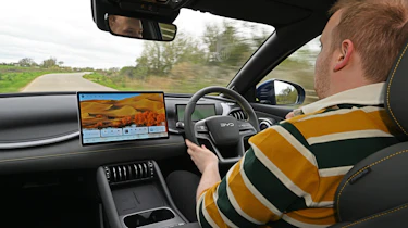 Auto Express news reporter Ellis Hyde driving the BYD Atto 3 EVO