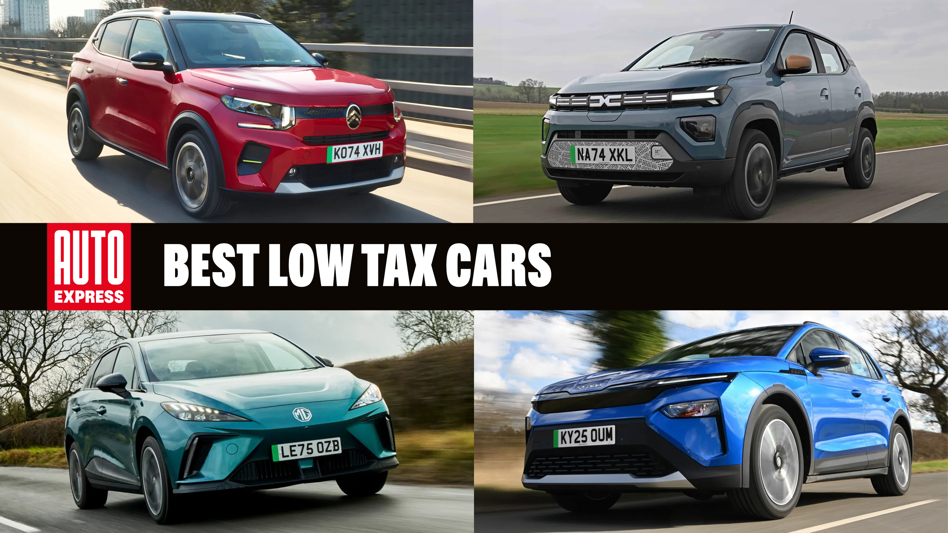 Best low tax cars - header image, April 2026