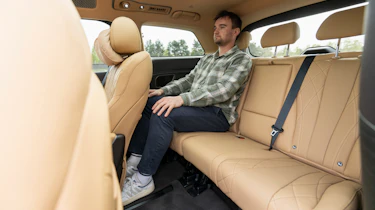 New Denza D9 - Auto Express senior news reporter Alastair Crooks sat in the rear third row