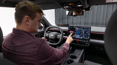 Alastair Crooks sat in the Hyundai Ioniq 3