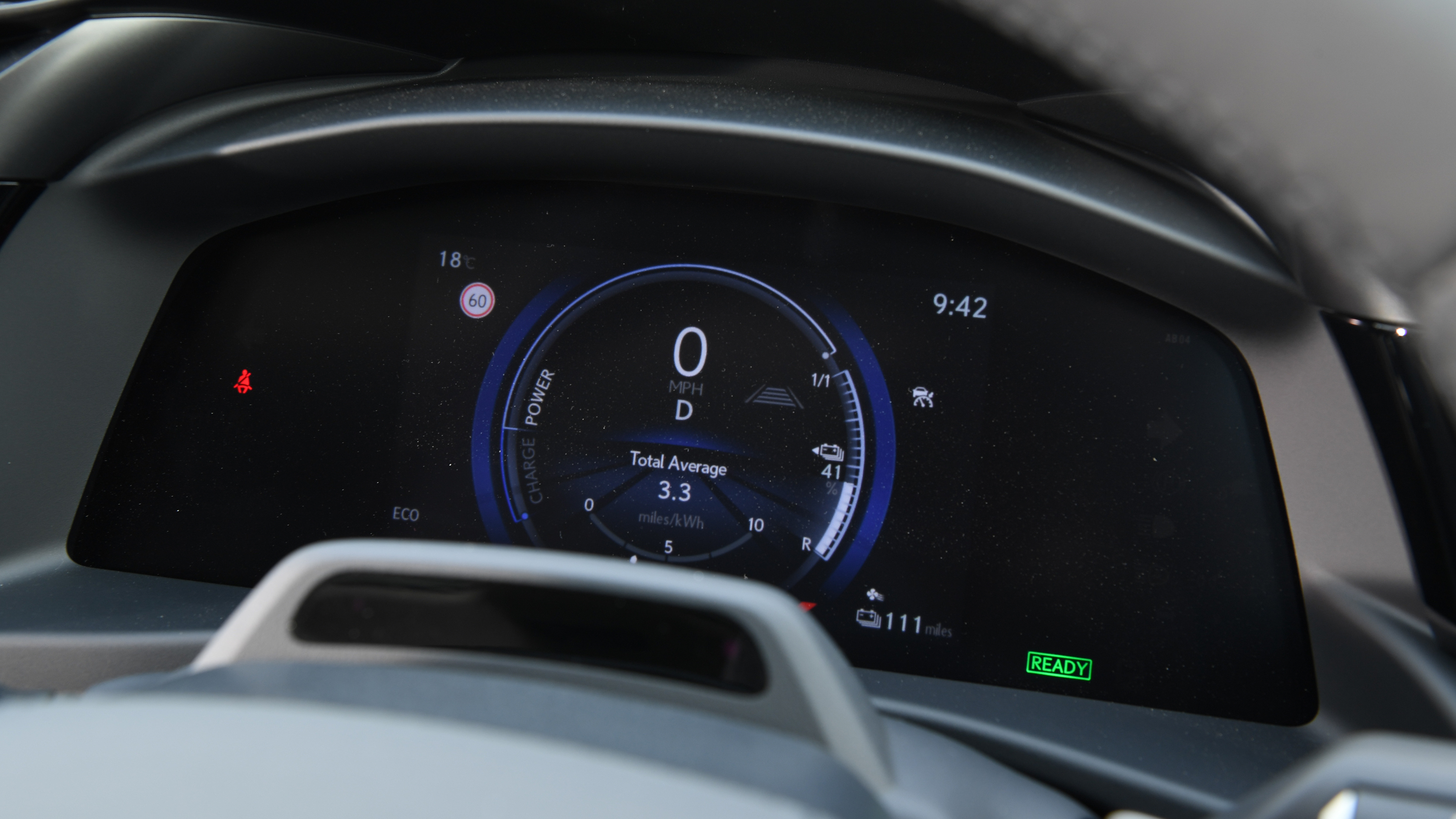 Lexus RZ - driver's display